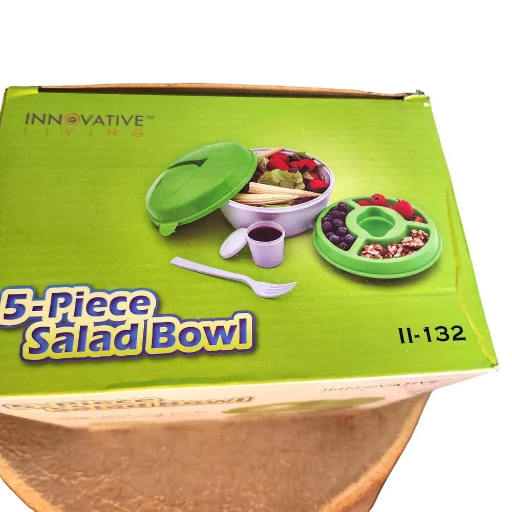 Innovative‎ 5 Piece On The Go Salad Bowl Set New In Box